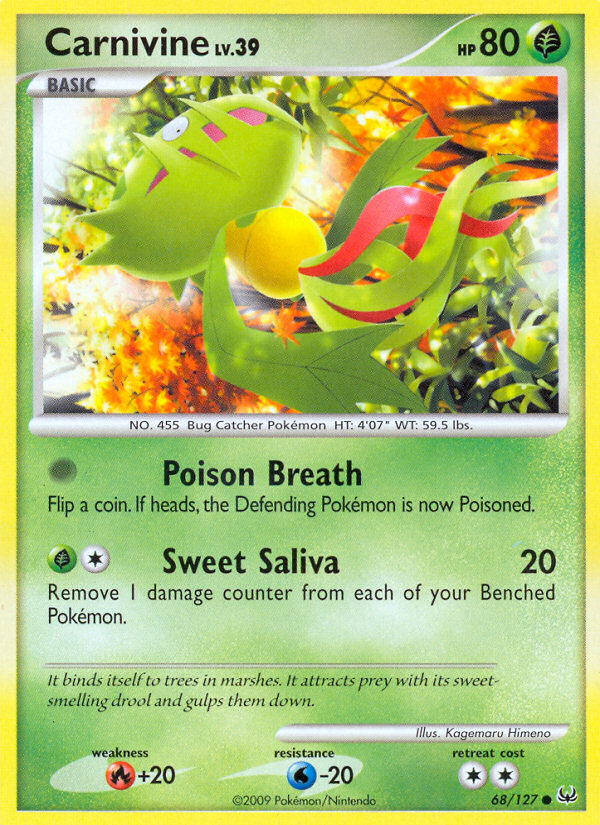 Carnivine (68/127) [Platinum: Base Set] | Card Merchant Takapuna