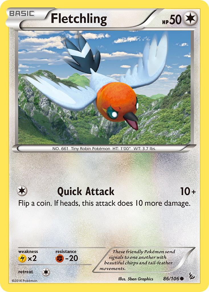 Fletchling (86/106) [XY: Flashfire] | Card Merchant Takapuna