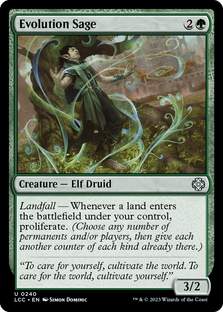 Evolution Sage [The Lost Caverns of Ixalan Commander] | Card Merchant Takapuna