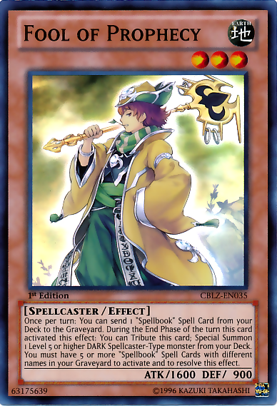 Fool of Prophecy [CBLZ-EN035] Super Rare | Card Merchant Takapuna