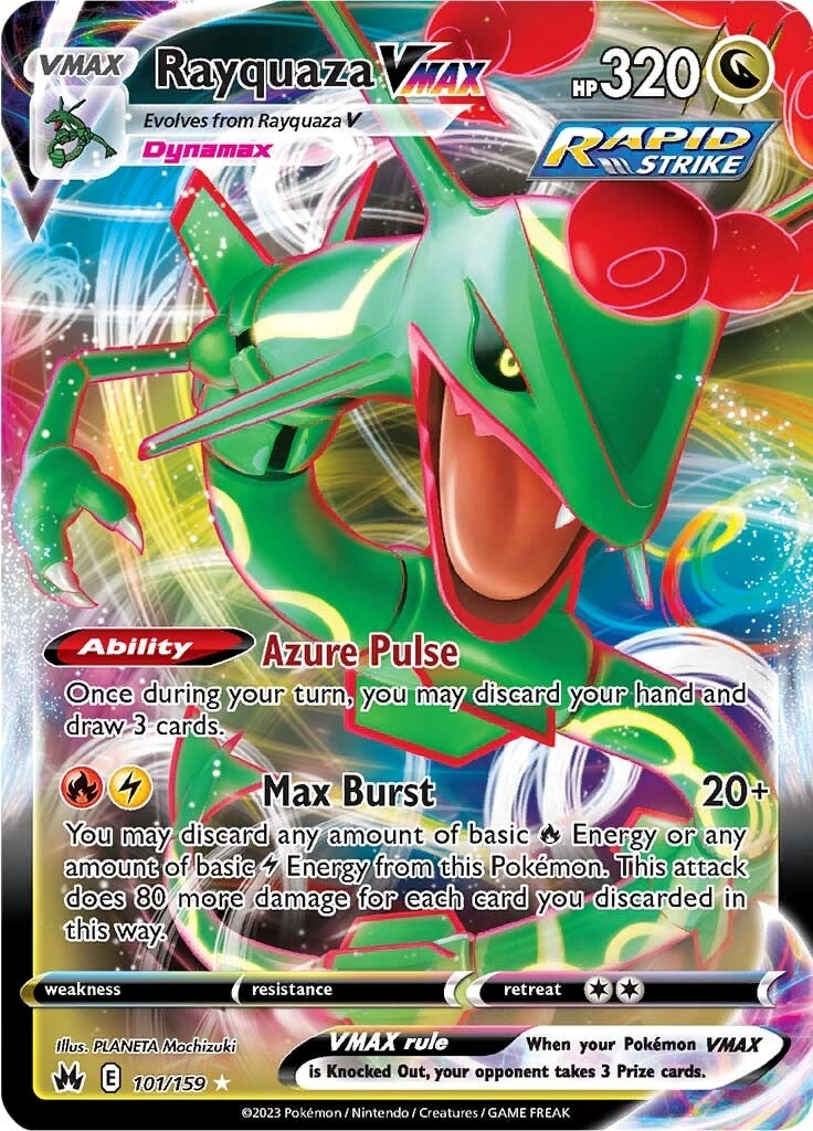 Rayquaza VMAX (101/159) (101) [Sword & Shield: Crown Zenith] | Card Merchant Takapuna