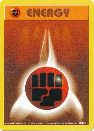Fighting Energy (97/102) [Base Set Shadowless Unlimited] | Card Merchant Takapuna