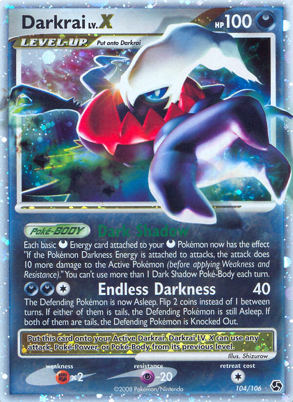 Darkrai LV.X (104/106) [Diamond & Pearl: Great Encounters] | Card Merchant Takapuna