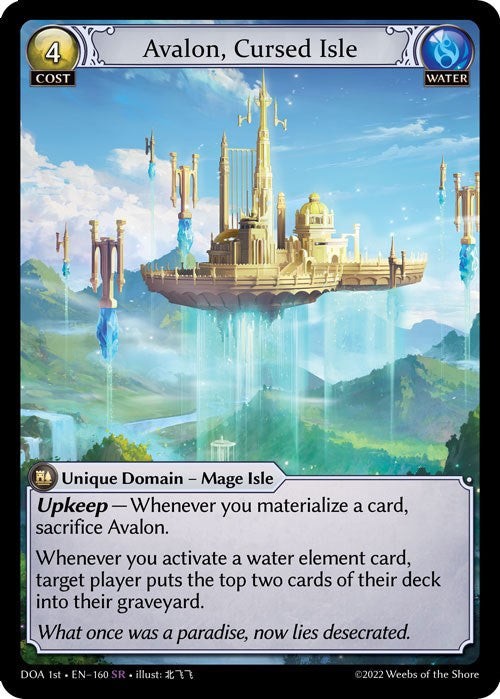 Avalon, Cursed Isle (160) [Dawn of Ashes: 1st Edition] | Card Merchant Takapuna