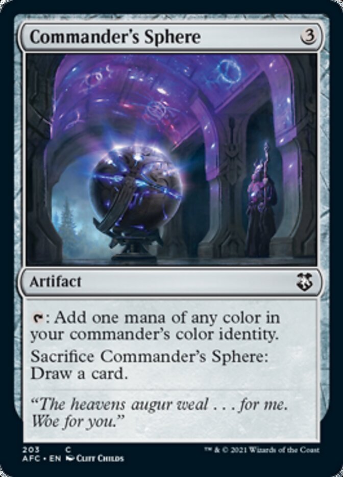 Commander's Sphere [Dungeons & Dragons: Adventures in the Forgotten Realms Commander] | Card Merchant Takapuna