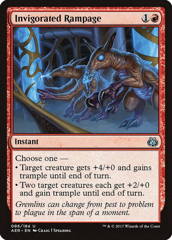 Invigorated Rampage [Aether Revolt] | Card Merchant Takapuna