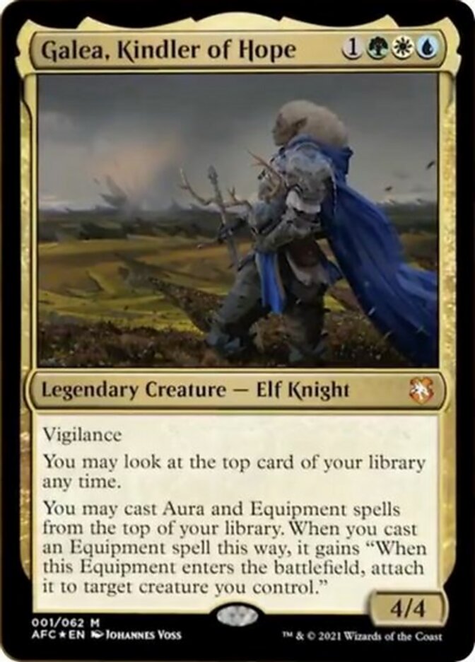 Galea, Kindler of Hope (Display Commander) [Dungeons & Dragons: Adventures in the Forgotten Realms Commander] | Card Merchant Takapuna