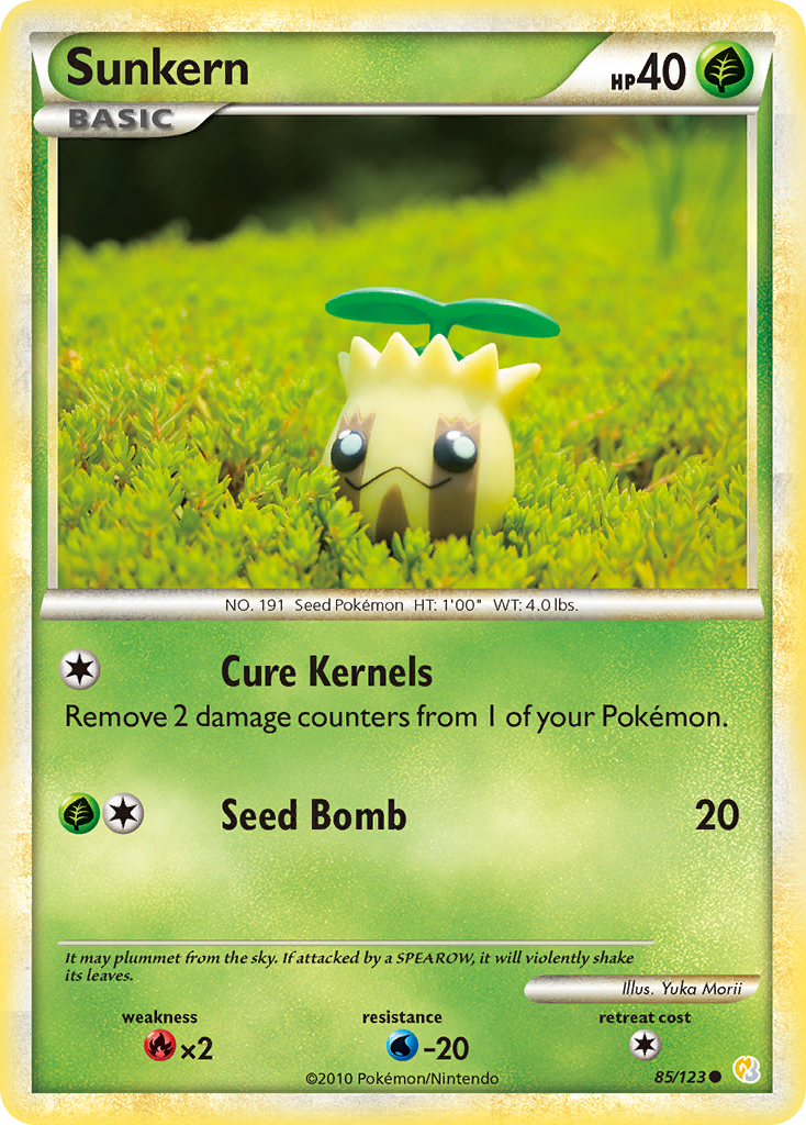 Sunkern (85/123) [HeartGold & SoulSilver: Base Set] | Card Merchant Takapuna