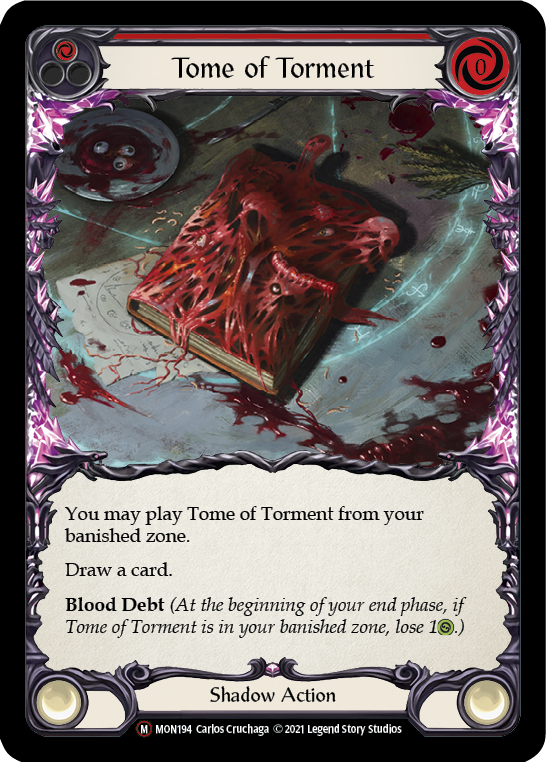 Tome of Torment [U-MON194-RF] (Monarch Unlimited)  Unlimited Rainbow Foil | Card Merchant Takapuna
