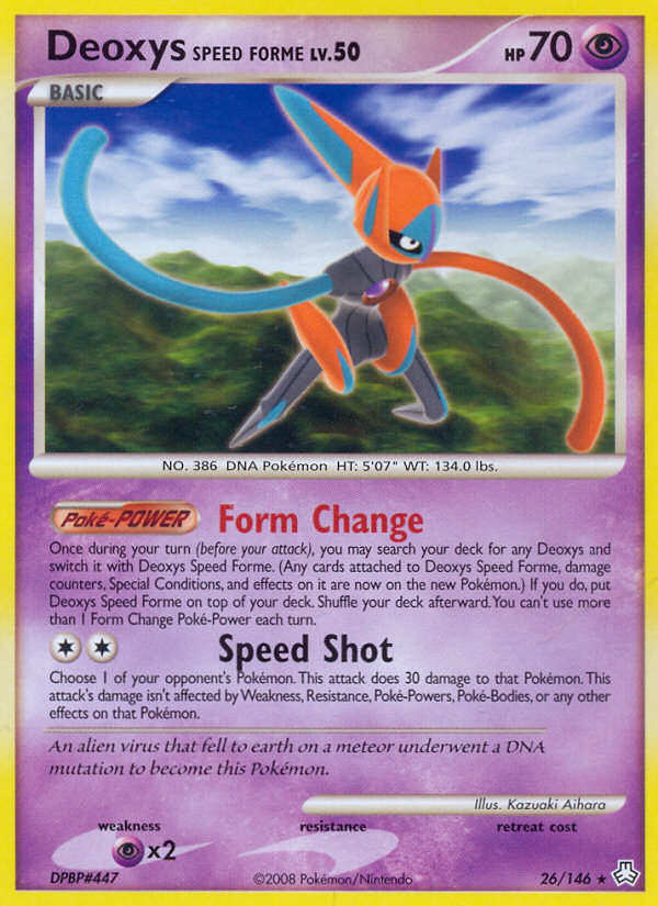 Deoxys Speed Forme (26/146) [Diamond & Pearl: Legends Awakened] | Card Merchant Takapuna