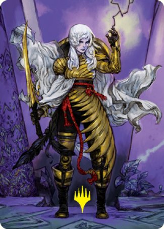 The Wandering Emperor 1 Art Card (Gold-Stamped Signature) [Kamigawa: Neon Dynasty Art Series] | Card Merchant Takapuna