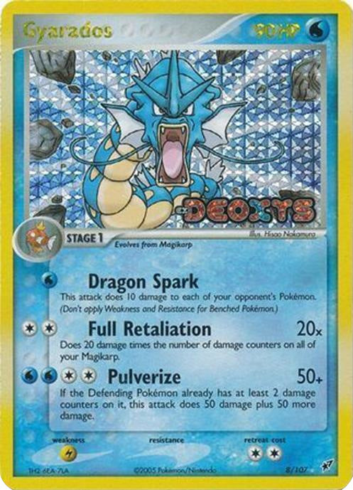 Gyarados (8/107) (Stamped) [EX: Deoxys] | Card Merchant Takapuna