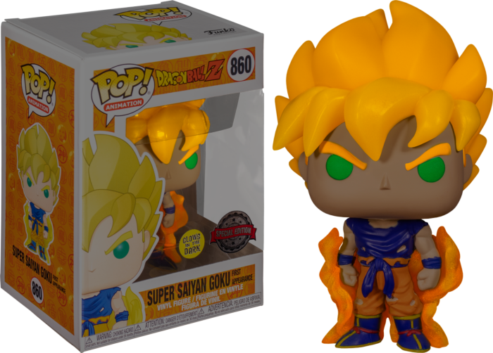 DragonBall Z - Super Saiyan Goku (Glow in the Dark) Pop! 860 | Card Merchant Takapuna
