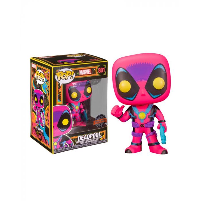 Marvel - Deepool Blacklight Pop! 801 | Card Merchant Takapuna