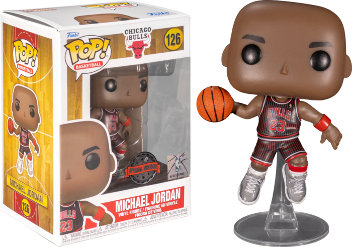NBA - Michael Jordan (Black Bulls) Pop! 126 | Card Merchant Takapuna
