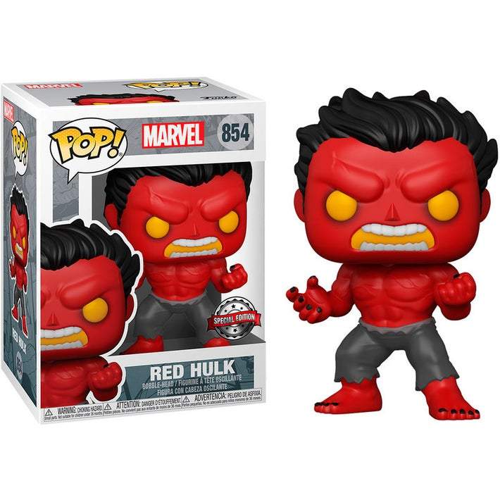 Marvel - Red Hulk Pop! 854 | Card Merchant Takapuna