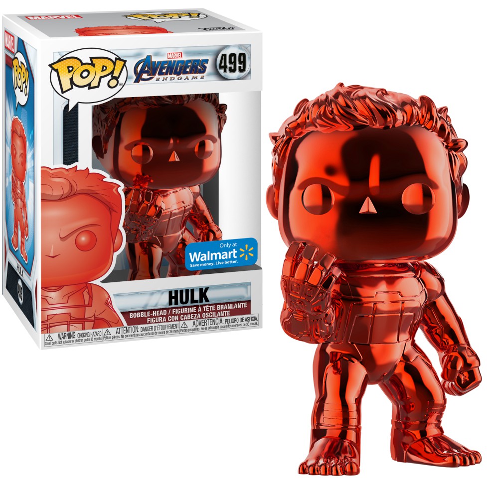 Avengers - Hulk Chrome (Red) Pop! 499 | Card Merchant Takapuna