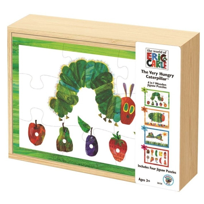 The Very Hungry Caterpillar - 4 in 1 Wooden Jigsaw Puzzles | Card Merchant Takapuna