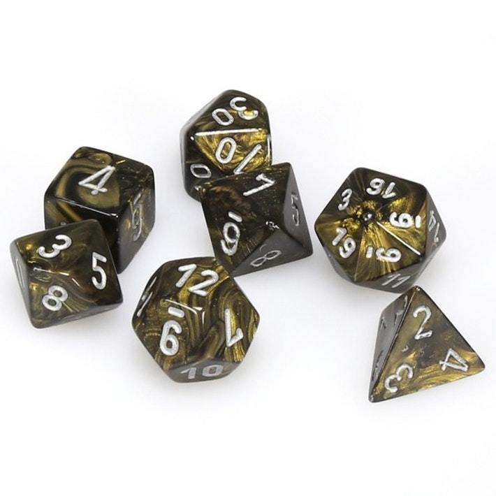 Chessex 7-Die Set - Leaf | Card Merchant Takapuna