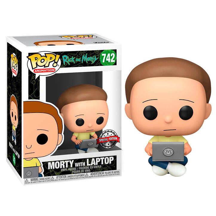 Rick and Morty - Morty with Laptop Pop! 742 | Card Merchant Takapuna
