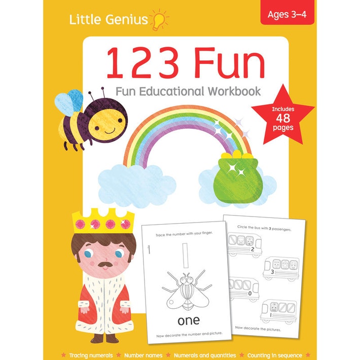 Little Genius- 123 Fun workbook | Card Merchant Takapuna