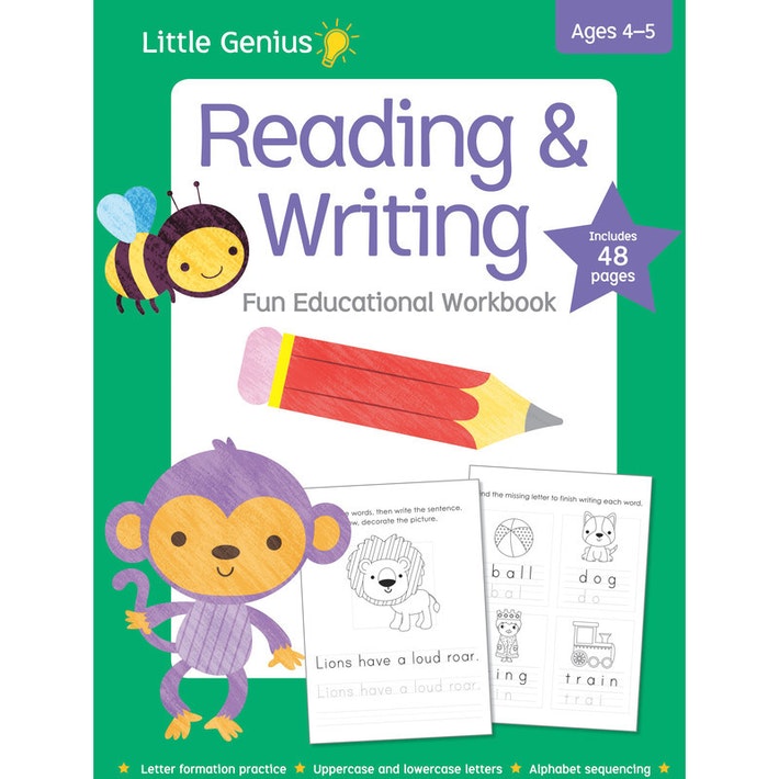 Litte Genius- Reading and Writing workbook | Card Merchant Takapuna