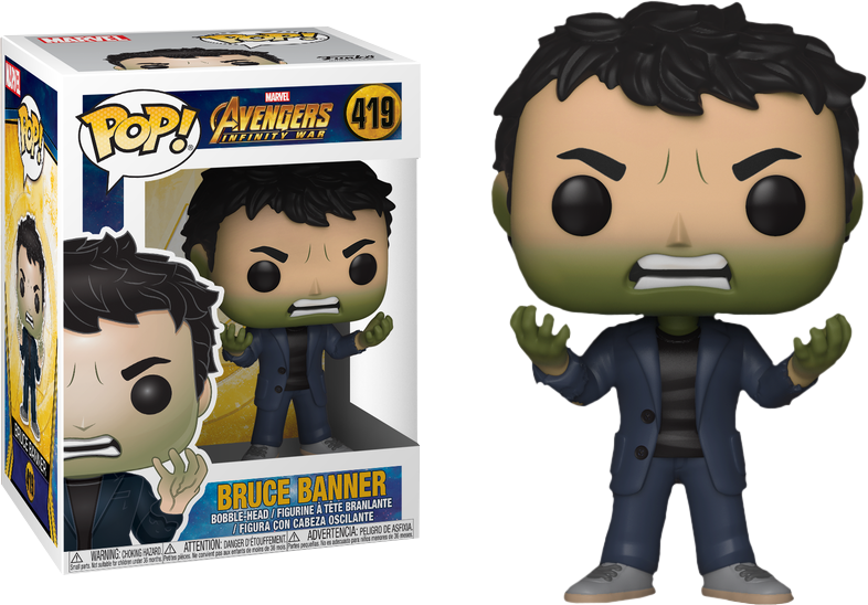 Avengers - Bruce Banner w/Hulk Head Pop! 419 | Card Merchant Takapuna