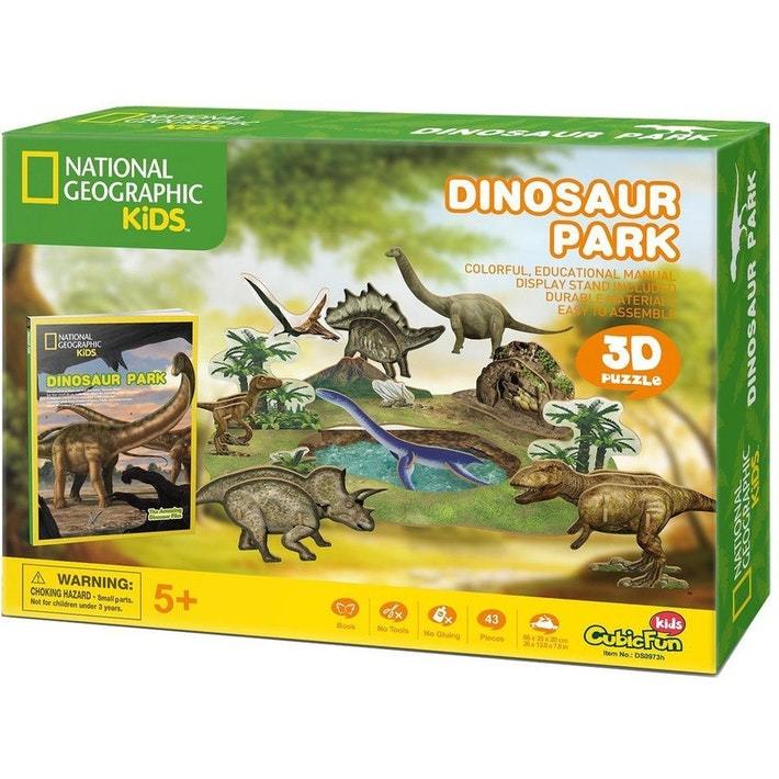 National Geographic Kids - Dinosaur Park 3D Puzzle | Card Merchant Takapuna