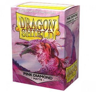 Dragonshield Sleeves 100 ct Standard - Pink Diamond Matte | Card Merchant Takapuna