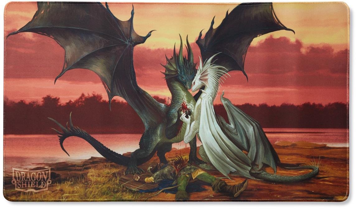 Dragonshield Playmat - Valentine Dragon Art | Card Merchant Takapuna