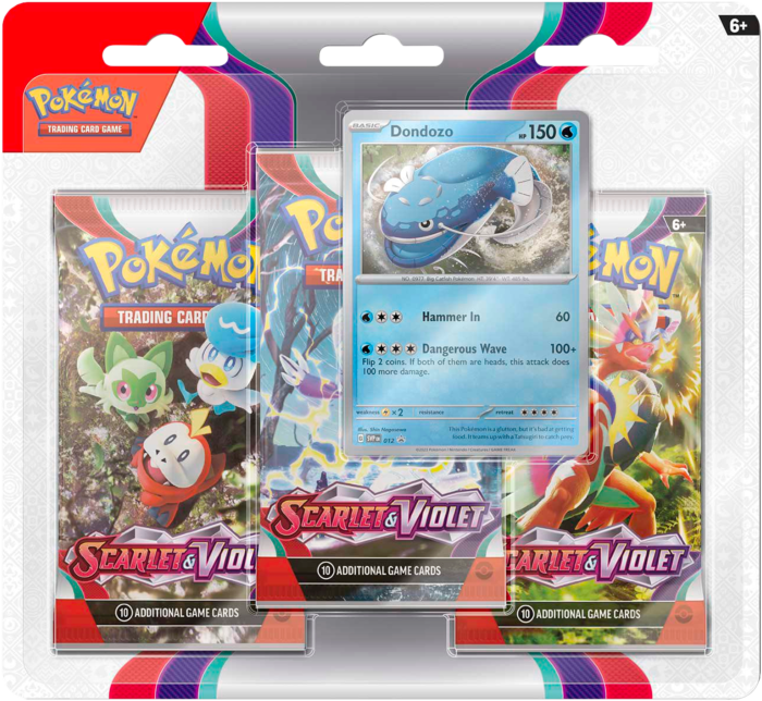 PKM Three Booster Blister Pack (3 Packs) - Scarlet & Violet | Card Merchant Takapuna