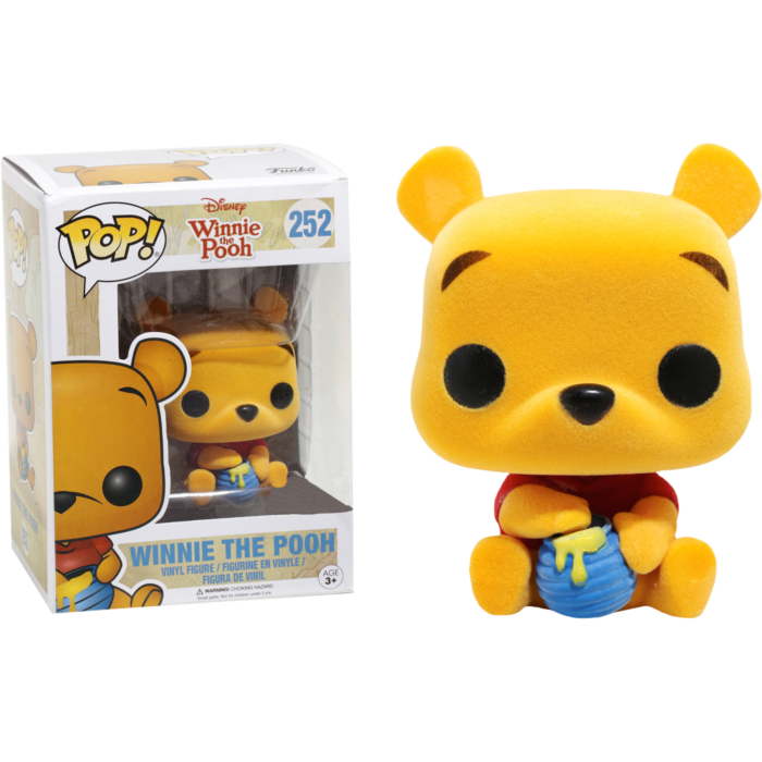Winnie the Pooh - Winnie the Pooh (Flocked) Pop! 252 | Card Merchant Takapuna