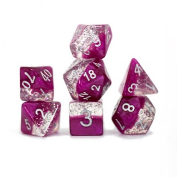 Gatekeeper Halfsies Dice - Glitter Edition - Wine | Card Merchant Takapuna