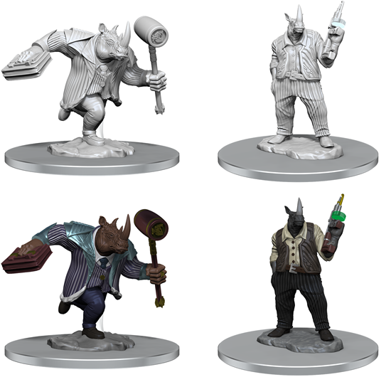 Magic the Gathering Miniatures: Freelance Muscle and Rhox | Card Merchant Takapuna