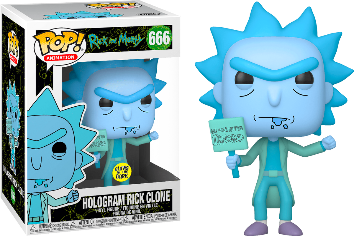 Rick & Morty - Hologram Rick (Ignored) Pop! 666