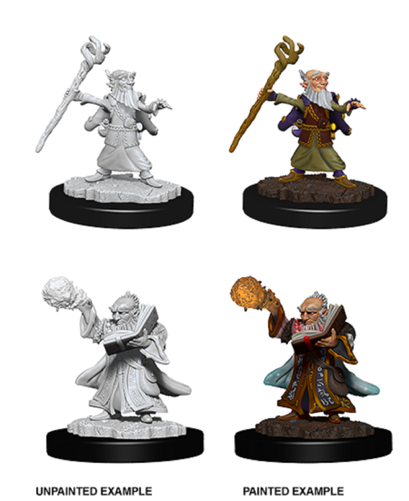 GNOME MALE WIZARD D&D Nolzur's Marvelous Miniatures Wizkids | Card Merchant Takapuna