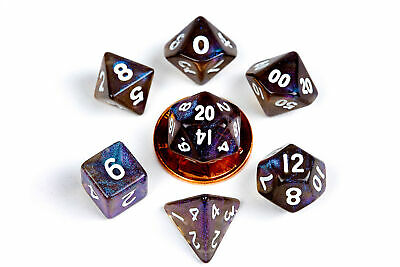 Mini Polyhedral Dice Set: Stardust Galaxy | Card Merchant Takapuna