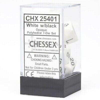 Chessex 7-Die Set - Opaque | Card Merchant Takapuna