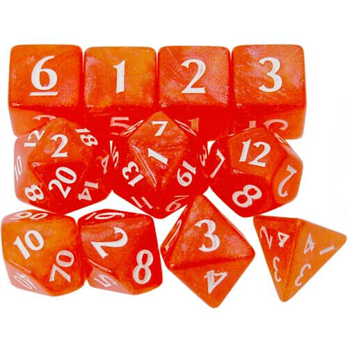 Eclipse Dice Set: Pumpkin Orange (11) | Card Merchant Takapuna