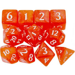 Eclipse Dice Set: Pumpkin Orange (11) | Card Merchant Takapuna