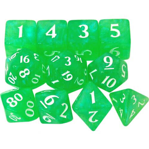 Eclipse Dice Set: Lime Green (11) | Card Merchant Takapuna