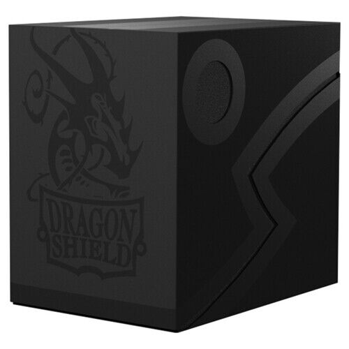 Dragon Shield Double Shell Deck Box - Black/Black | Card Merchant Takapuna