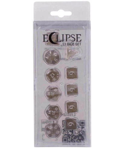 Eclipse Dice Set: Smoke Grey (11) | Card Merchant Takapuna