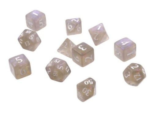 Eclipse Dice Set: Smoke Grey (11) | Card Merchant Takapuna