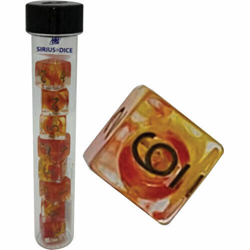 D6 Dice Set - Fireball | Card Merchant Takapuna