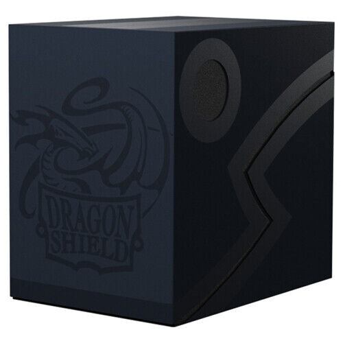Dragon Shield Double Shell Deck Box - Blue/Black | Card Merchant Takapuna