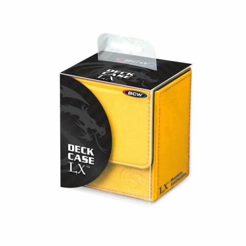 BCW: Deck Case LX - Yellow | Card Merchant Takapuna