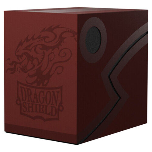 Dragon Shield Double Shell Deck Box - Red/Black | Card Merchant Takapuna