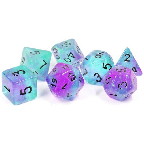 Dice Set - Peacock Glowworm | Card Merchant Takapuna