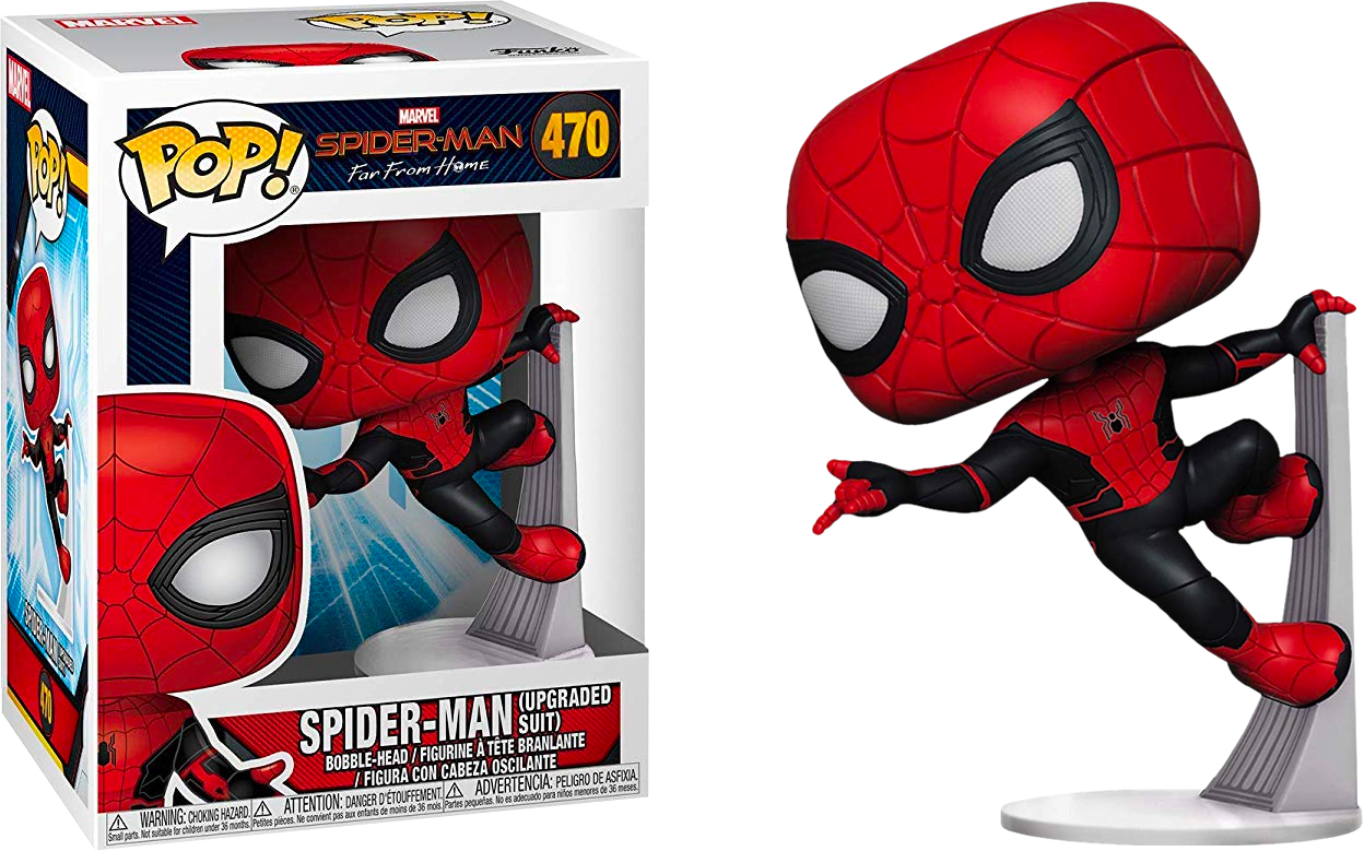 Spider-Man: Far from Home - Spider-Man (Upgraded Suit) Pop! 470 | Card Merchant Takapuna